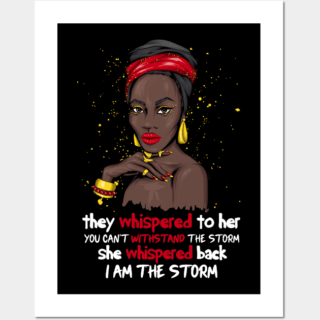 Black History Month African Woman Afro Wall Art by BrightGift